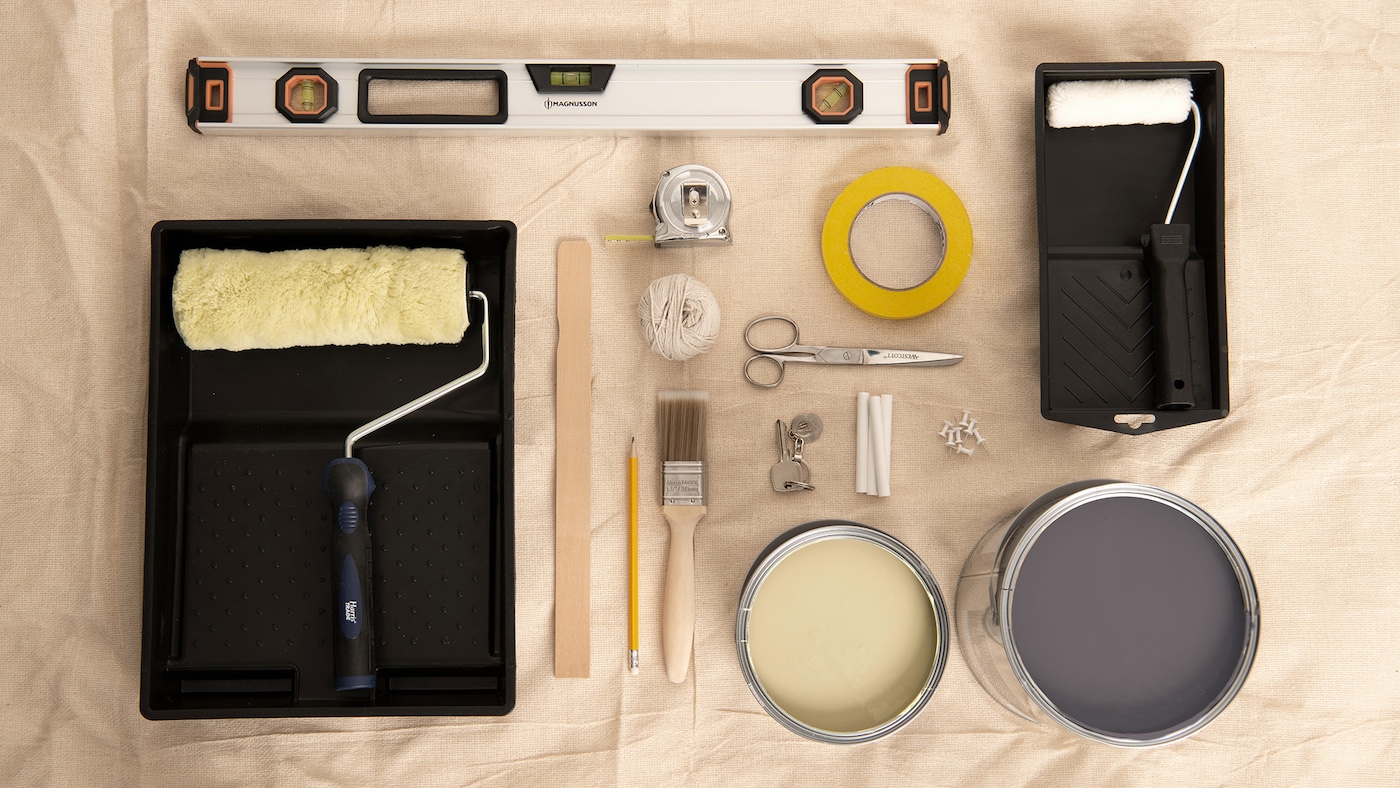 How to paint checks on a wall with Dulux Colour of the Year Dulux Arabia